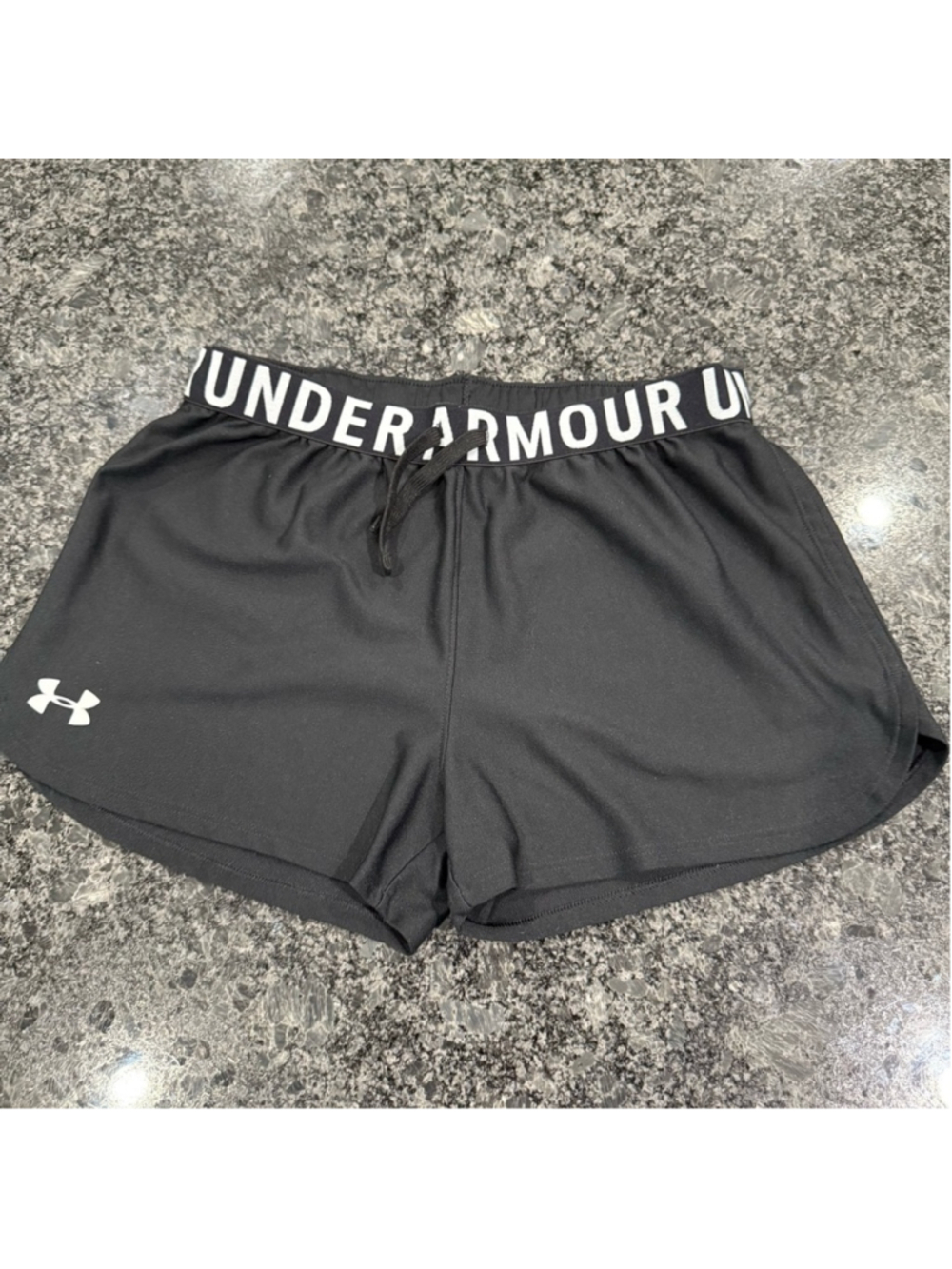 Under Armour youth girls Black Shorts size youth XL